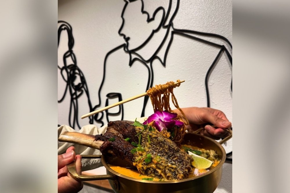 Khao soi short rib is a Thai egg noodle soup curry packed with rich, creamy curry coconut broth and a short rib on top (Courtesy of Ar-Haan Thai)