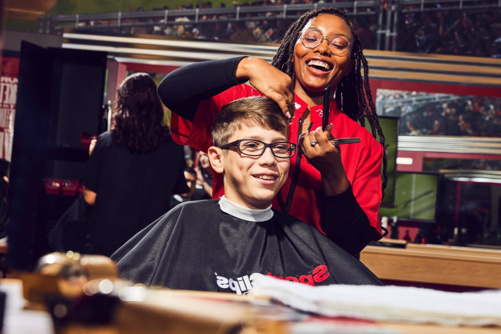 Sports Clips specializes in haircuts for men and boys.