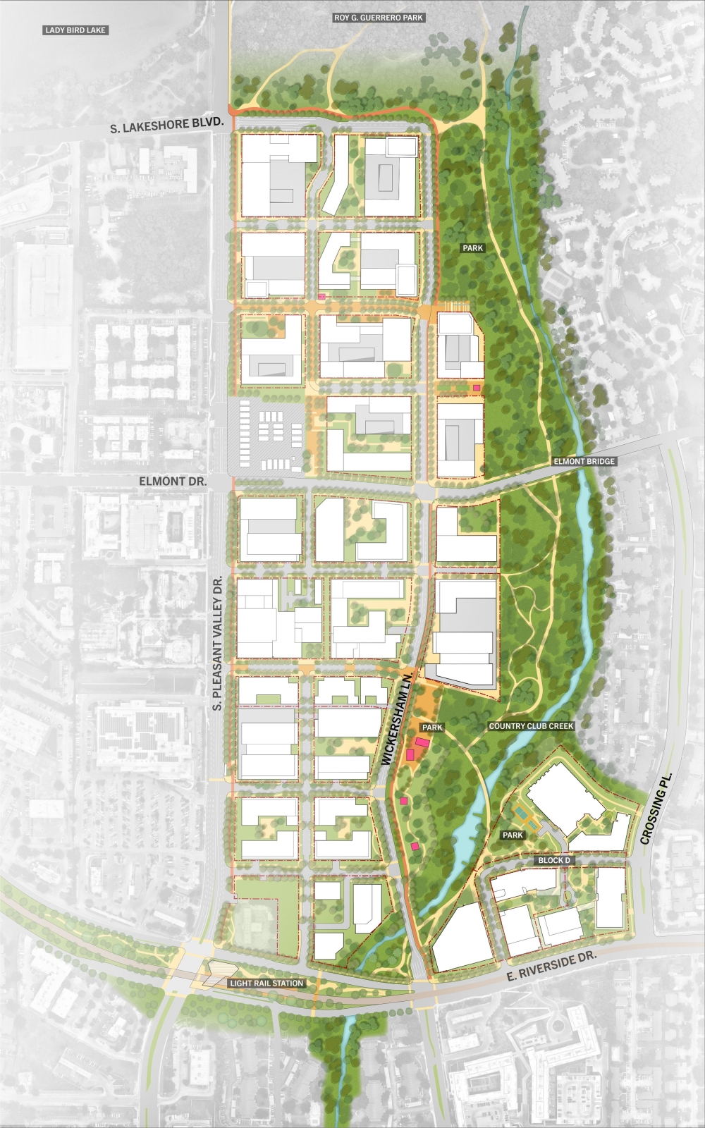 The River Park project will transform several blocks of property off East Riverside Drive. (Courtesy River Park)