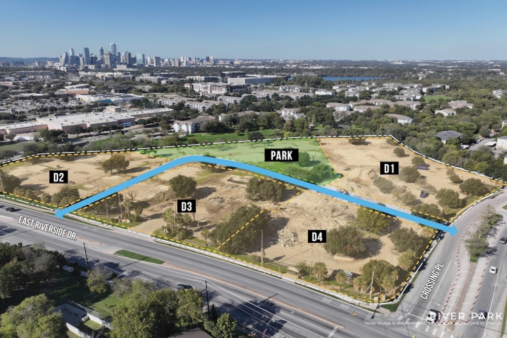 An indoor entertainment venue is planned on the D4 portion of the River Park site, with residential and hotel buildings planned on the rest of the property. (Courtesy River Park)