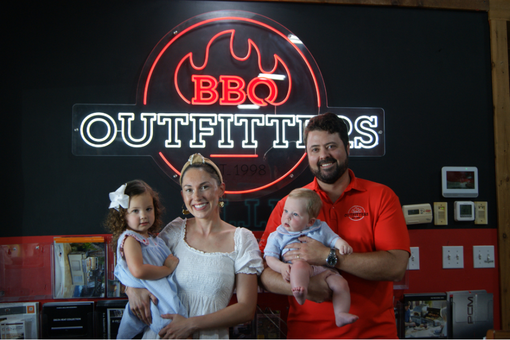 Kristin and Layne Mayfield have owned BBQ Outfitters since Nov. 2021. (Dacia Garcia/Community Impact)