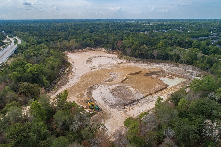 Construction will begin later this year on stormwater detention basins off T.C. Jester Boulevard and Cypresswood Drive—part of a series of basins coming to the watershed, including several in Spring and Klein. (Courtesy Harris County Flood Control District)