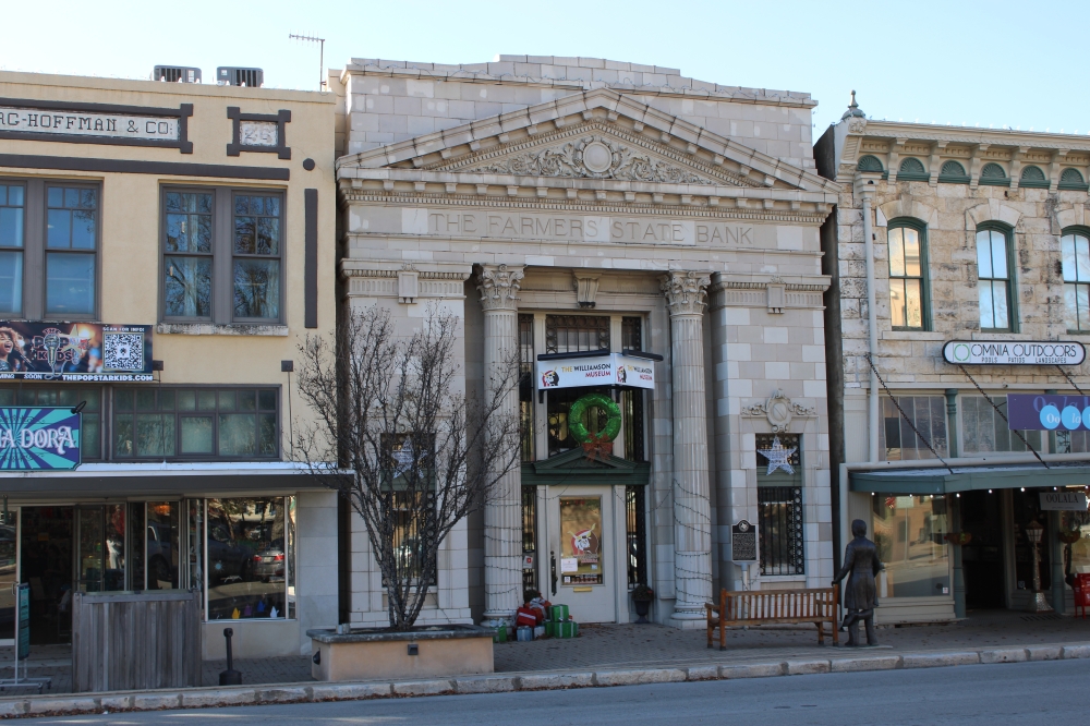 The Williamson Museum was established in 1997 and is located in an old Farmers State Bank building that sits on the square. County commissioners are considering moving the museum into the Williamson County Courthouse. (Anna Maness/Community Impact)