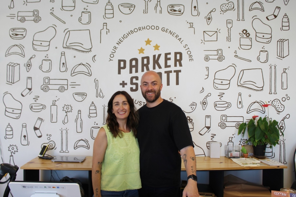 Jess and Ian Haisley opened Parker + Scott in July 2021. (Sarah Hernandez/Community Impact)