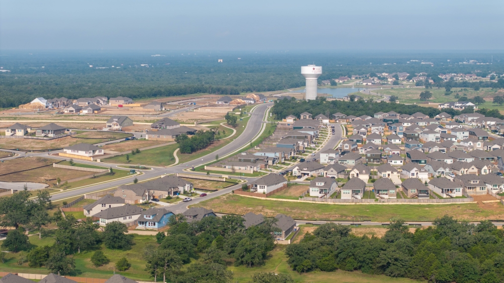 The Colony is one of several master-planned developments building homes in the Bastrop area. (Xorin Aeronautics/Community Impact)