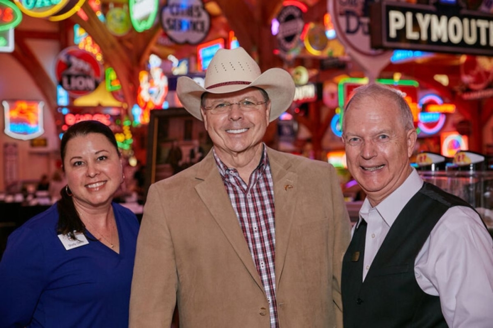 Fulshear Mayor Don McCoy (center) attended the last Family Hope Gala. (Courtesy Fulshear Family Hope)