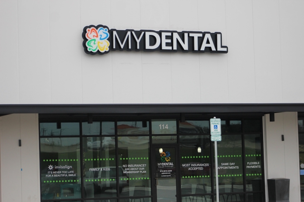 myDental is located next to the Starbucks in the San Marcos Aquarena Crossing development. (Amira Van Leeuwen/Community Impact)