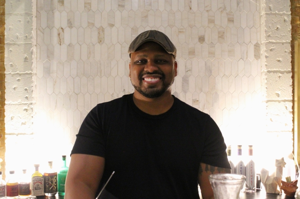 Chris Marshall founded Sans Bar in Austin in 2017. (Sarah Hernandez/Community Impact)