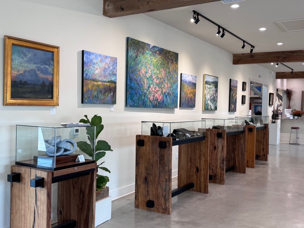 The gallery showcases a variety of art styles and offers commissioned pieces. (Courtesy Found Fine Art)