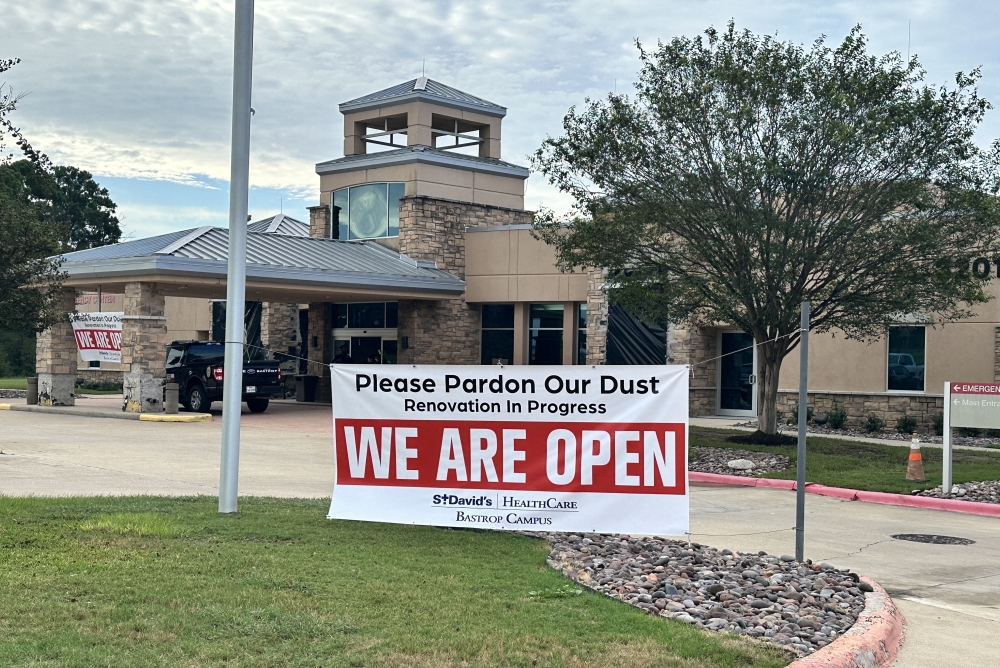 Renovations at St. David's Emergency Center-Bastrop began in August and ended in mid-November. (Amanda Cutshall/Community Impact)