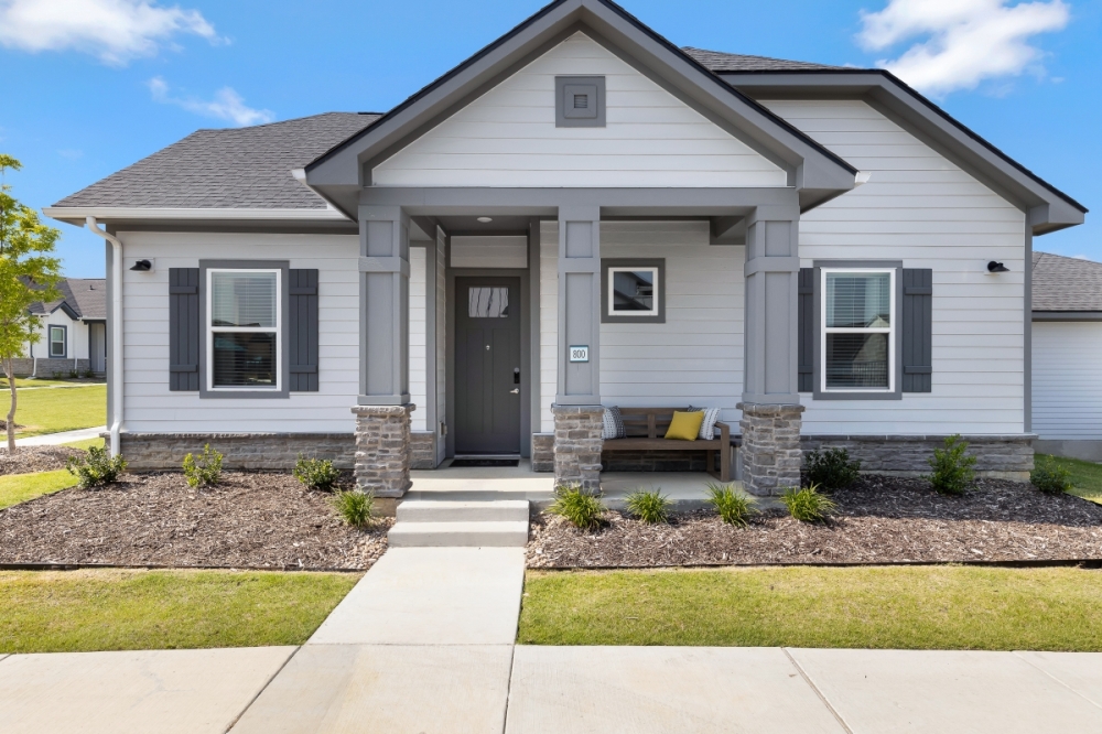 A completed home in an Avilla community in Dallas-Fort Worth, which shares characteristics of the future homes in Georgetown and Liberty Hill, an official said. (Courtesy NexMetro Communities)