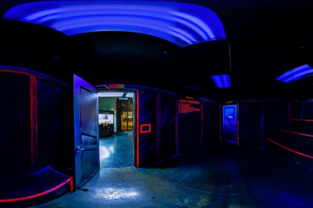 Laserzone's arena is 13,000-square-feet. (Courtesy Laserzone)