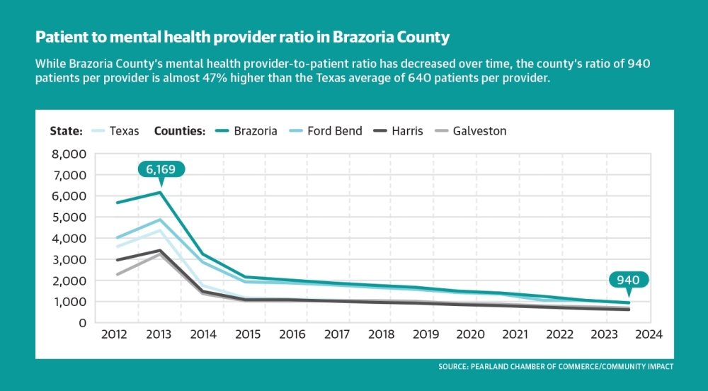 To address a lack of psychiatric inpatient beds within Brazoria County, stakeholders from health care, education and local government are asking the 89th Texas Legislature to help fund the county’s first mental health hospital. (Jesus Verastegui/Community Impact)