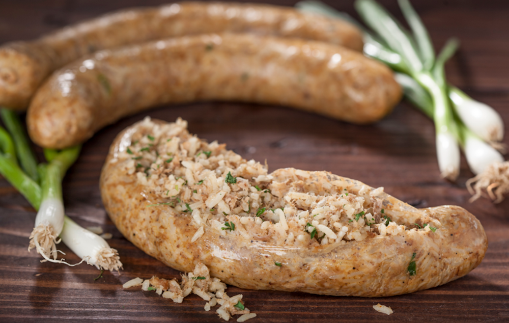 The market serves Boudin, or meat, rice, vegetables and seasonings stuffed in a sausage casing. (Courtesy Stuffed Cajun Meat Market)