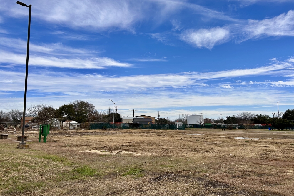 Gregg-Clarke Park, located at 1231 W. Center St. in Kyle, will hold the new skatepark as it has a large lot of empty land. (Jamie Moore/Community Impact)