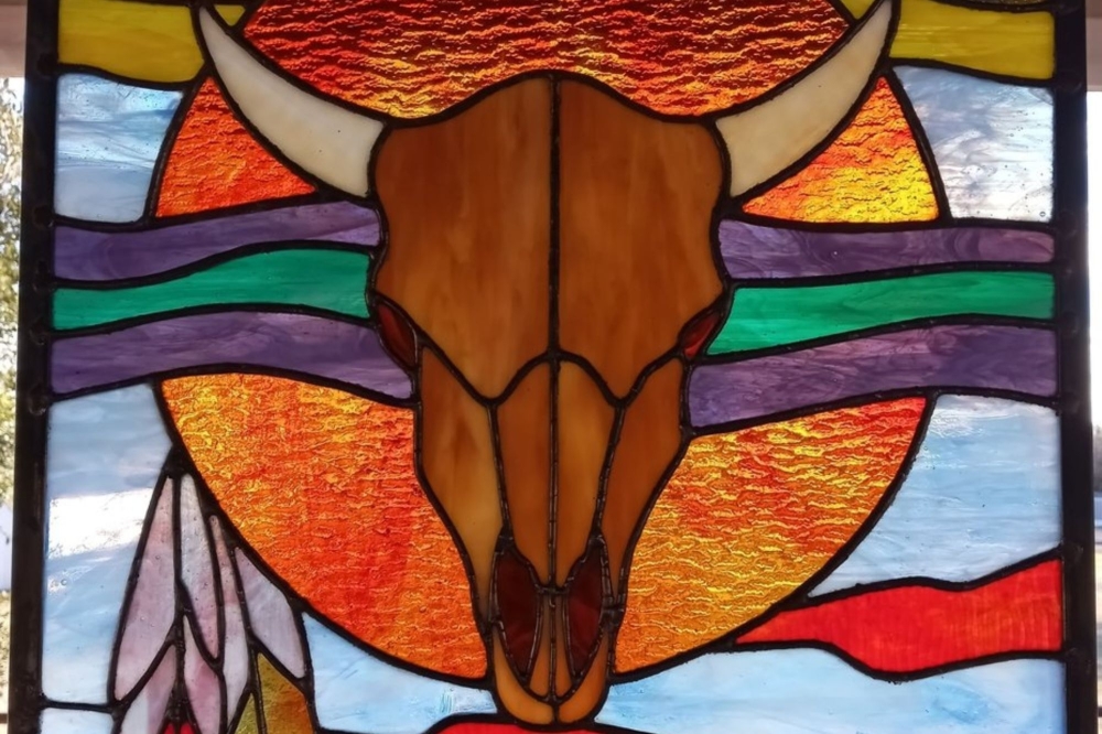 Customers can commission custom stained glass pieces. (Courtesy Stained Glass by Robbin)