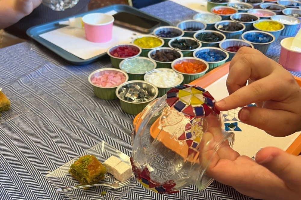 League City area residents will learn how to craft their own Turkish Mosaic Lamps at this artistic workshop. (Courtesy Pedalisa Art)