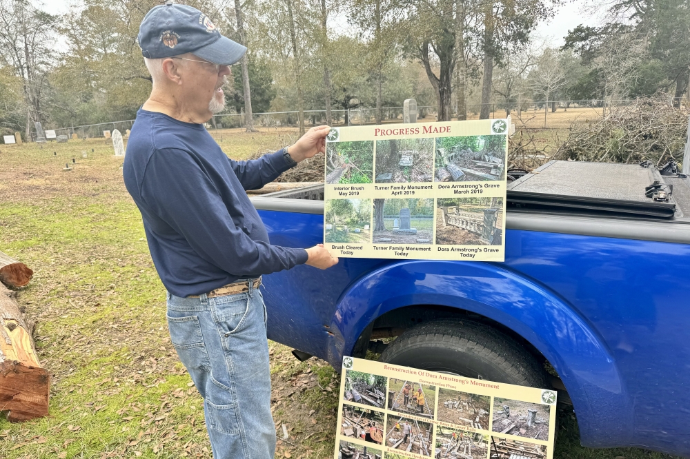 Meredith said the reason he pursues this restoration project is to preserve the stories of those lost. (Nichaela Shaheen/Community Impact)