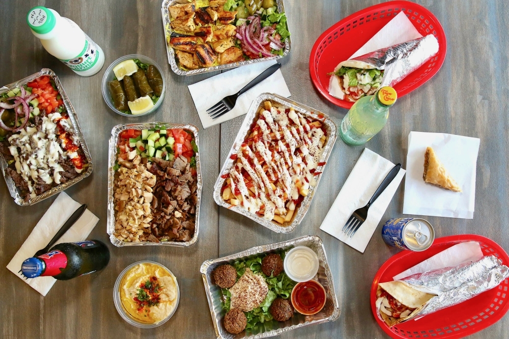 The restaurant serves street food, such as beef, lamb or chicken shawarma over rice or in a wrap or salad. (Courtesy Halal Bros)