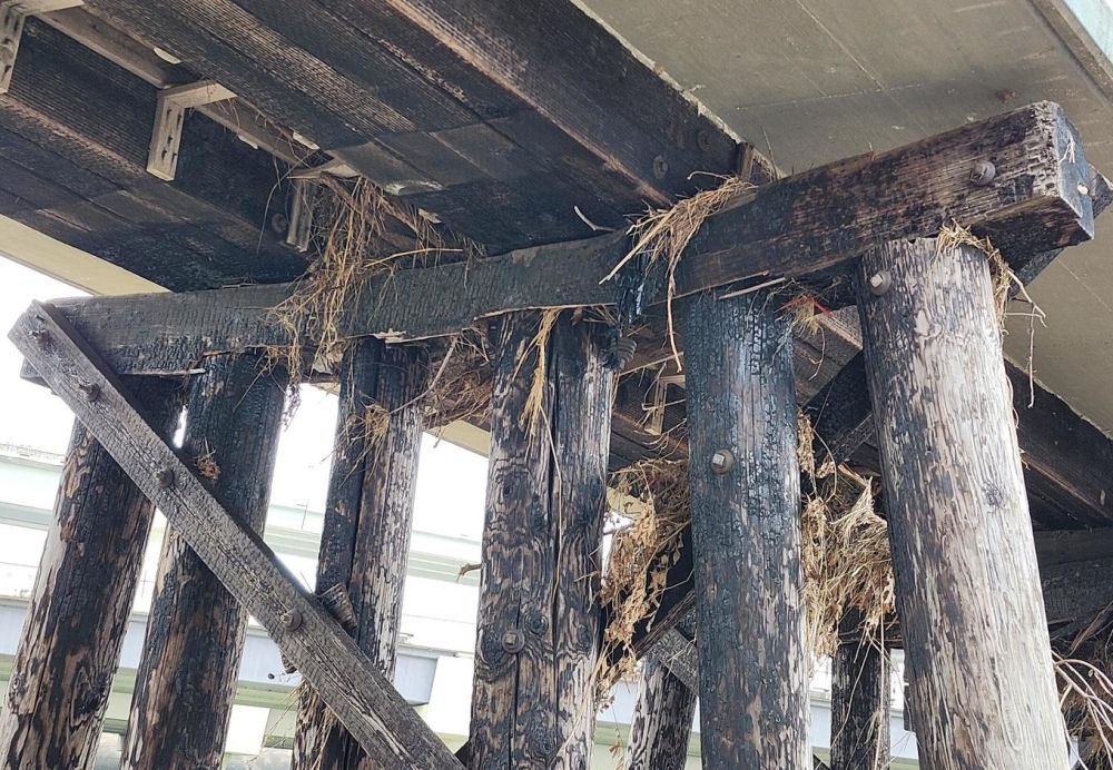 Houston Public Works will take out parts of the bridge that is over the White Oak Bayou because it has the weakest points, as well as making repairs to the bridge’s pillars due to fire damage. (Courtesy Houston Public Works)