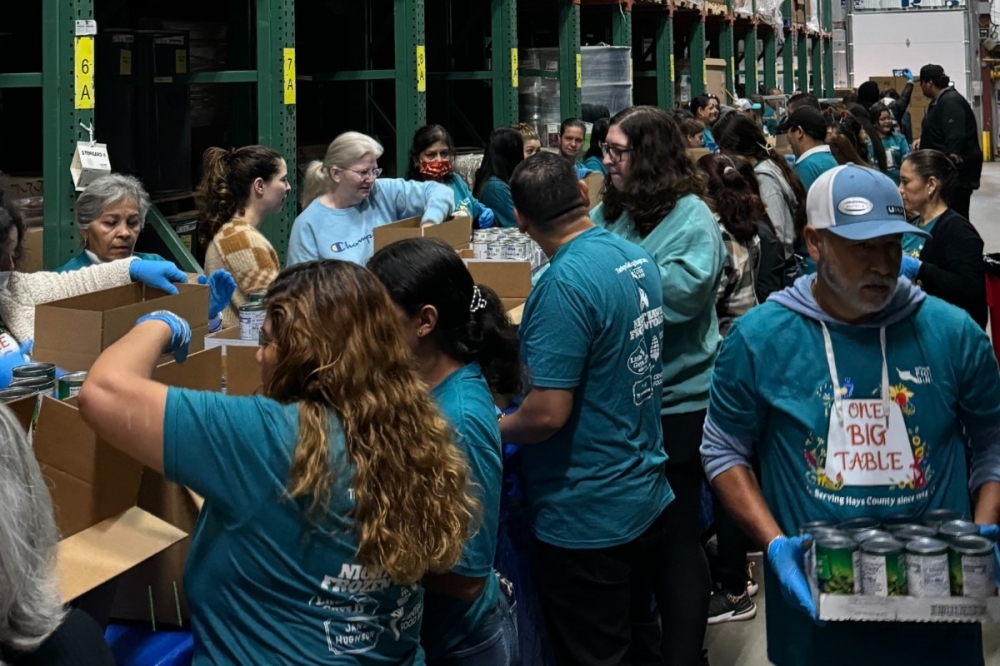 Night Hawk Frozen Foods works with the Hays County Food Bank for its Turkeys Tackling Hunger event every year. (Courtesy Night Hawk Frozen Foods)