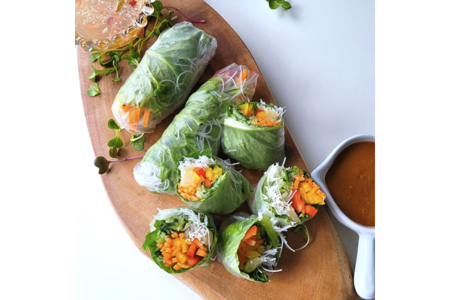 DIY spring rolls in Austin