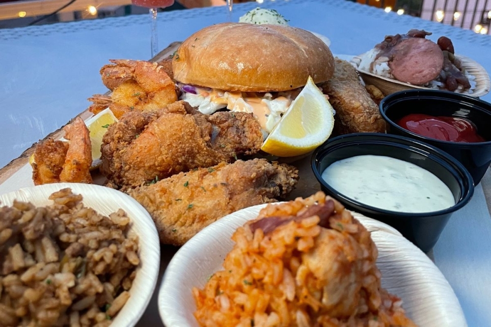 Pivot Cajun Kitchen offers a variety of Cajun flavors with dishes such as jambalaya and Cajun-fried wings. (Courtesy Shay Jackson and Pivot Cajun Kitchen)