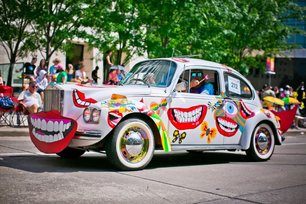 The 38th annual Art Car Parade features more than 250 cars and 200,000 audience members. (Courtesy Art Car Parade)