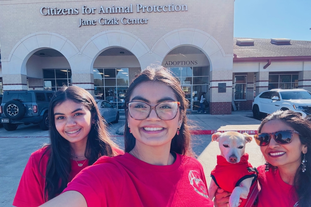 Asha's Food Bank has donated to many animal shelters across the Houston area, including the Citizen's for Animal Protection, where Shefali and Maya adopted Asha in 2020. (Courtesy Asha's Food Bank) 