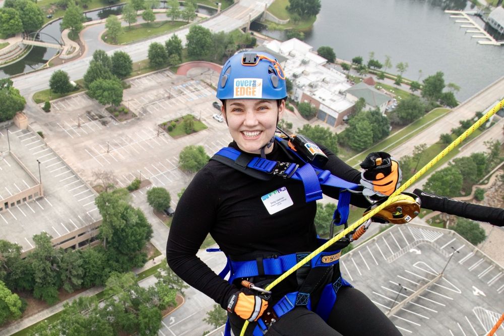 Enjoy rappelling while helping a cause. (Courtesy Over The Edge)