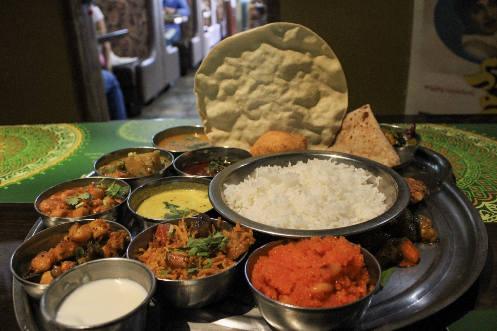 Customers can find a range of entrees on the menu from different regions in India. (Dacia Garcia/Community Impact)