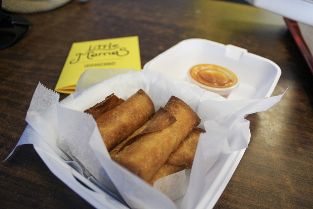 The restaurant sells lumpia for $1.49 per lumpia, 6 lumpia for $8.79 and 12 lumpia for $13.79. (Dacia Garcia/Community Impact)