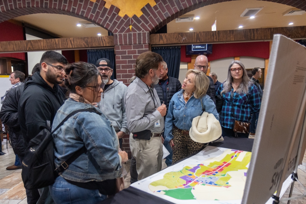 City of Bastrop citizens at town meeting