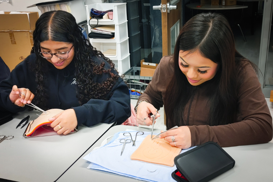 Students in Bastrop ISD CTE program