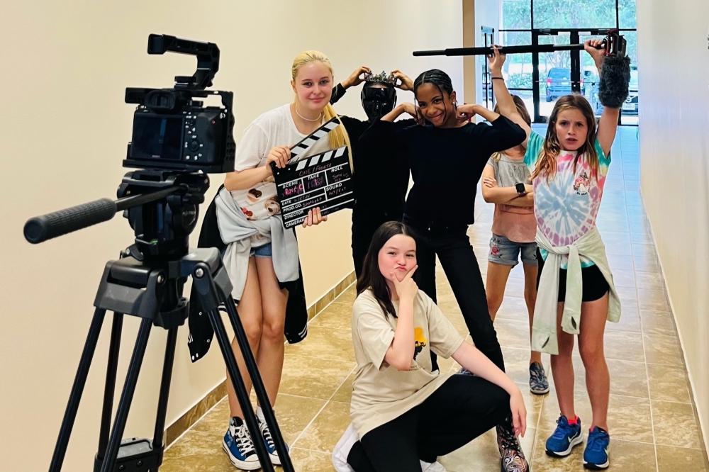 This educational movie-making camp offers half- and full-day sessions. (Courtesy Spotlight Acting Academy)