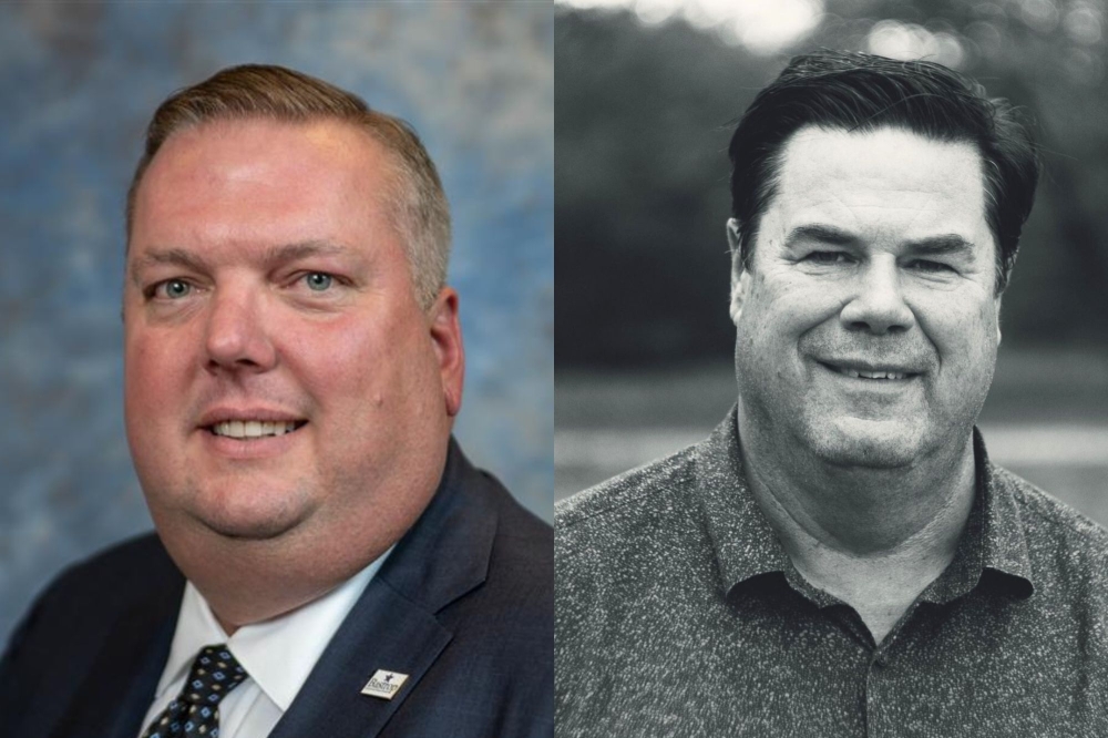 Incumbent Chris Dillon (left) will face John Eason for the Bastrop ISD Place 5 trustee seat. (Courtesy Bastrop ISD, Chris Dillon)