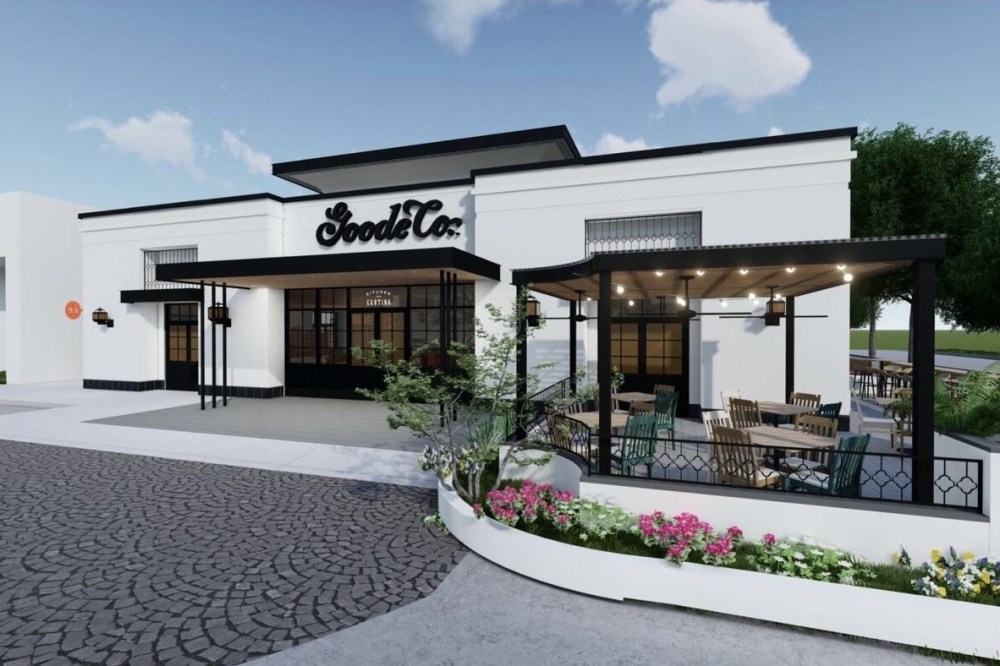 Goode Co. Kitchen & Cantina is now open in Houston's River Oaks neighborhood. (Rendering courtesy Browne McGregor Architects Inc.)