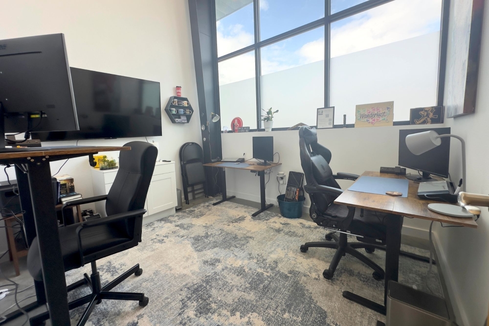 Bastrop CoWork, a new coworking space, opened on March 1 inside Bastrop Fitness Project, offering flexible office options, amenities, and opportunities for local professionals to connect. (Amanda Cutshall/Community Impact)