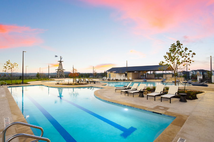 New home community pool