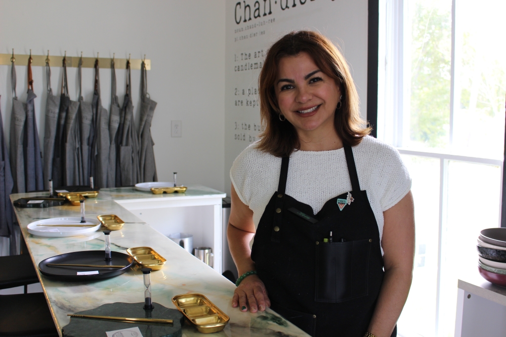 Iris Ochoa was encouraged by another woman business owner to open The Chandlery Candle Bar, she said.