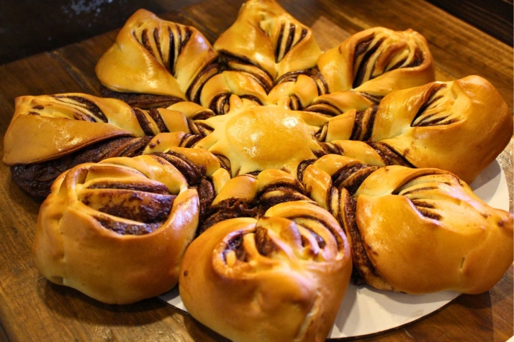 Temptation's Bite's Nutella bread is very popular among the bakery's regular customers, said co-owner Melissa Merlina. (Asia Armour/Community Impact)