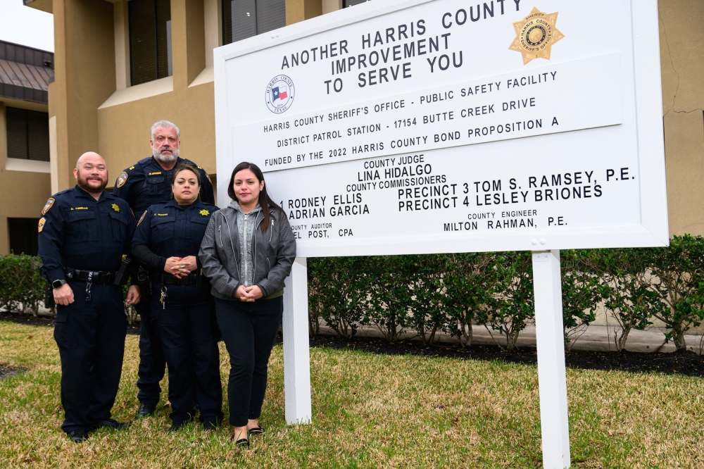 Harris County’s 2022 bond program funded $100 million in public safety facilities, including $7.6 million to open a patrol station for the new HCSO district near Cypress Station Drive. (Jamaal Ellis/Community Impact)