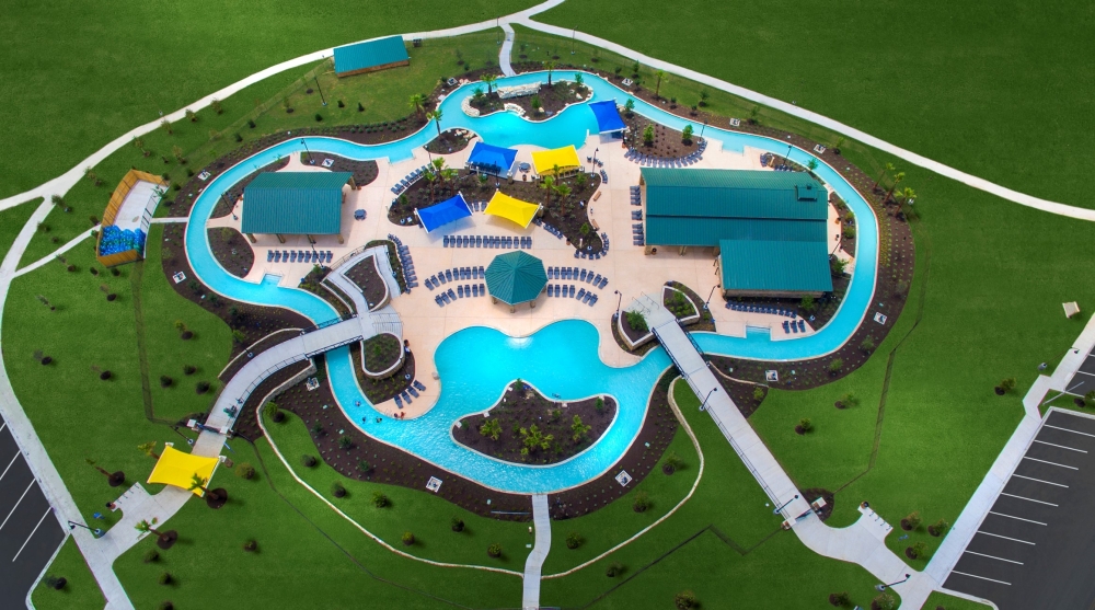 Lazy River in neighborhood pool in Buda