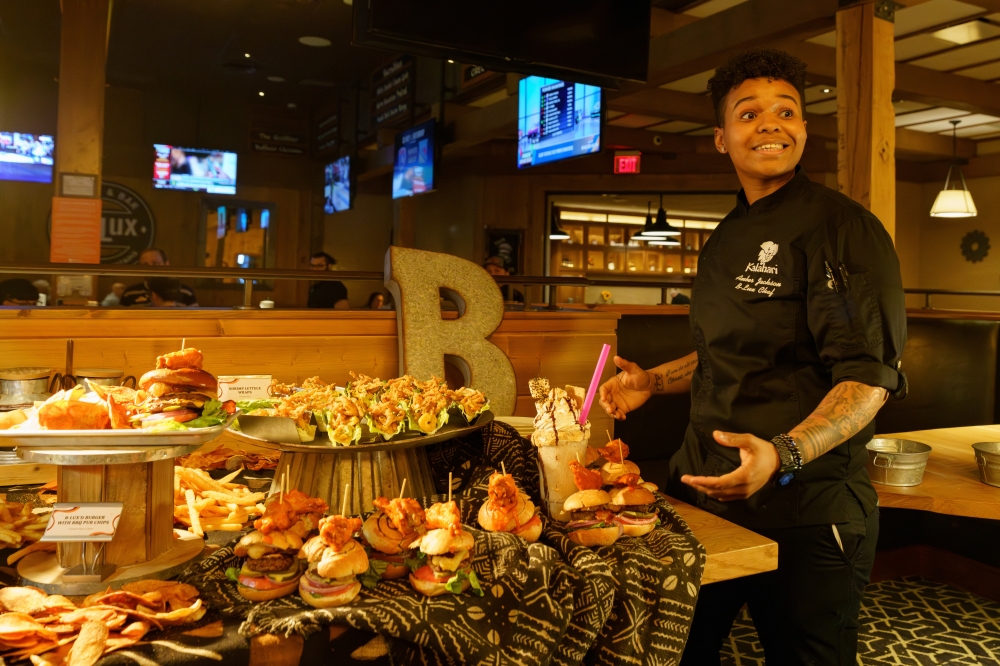 Chef stands by food at Kalahari Resorts' Food and (Not Just) Wine Festival