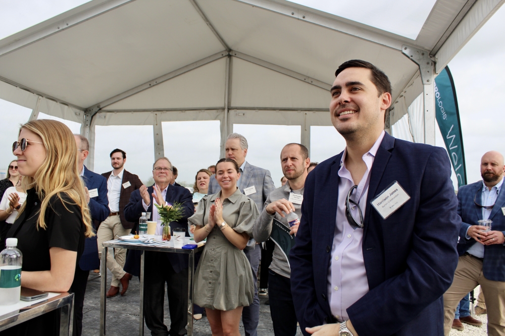 Several local organizations were in attendance in thePrologis Legacy Point's groundbreaking for phase 1 of its project. (Jovanna Aguilar/ Community Impact)