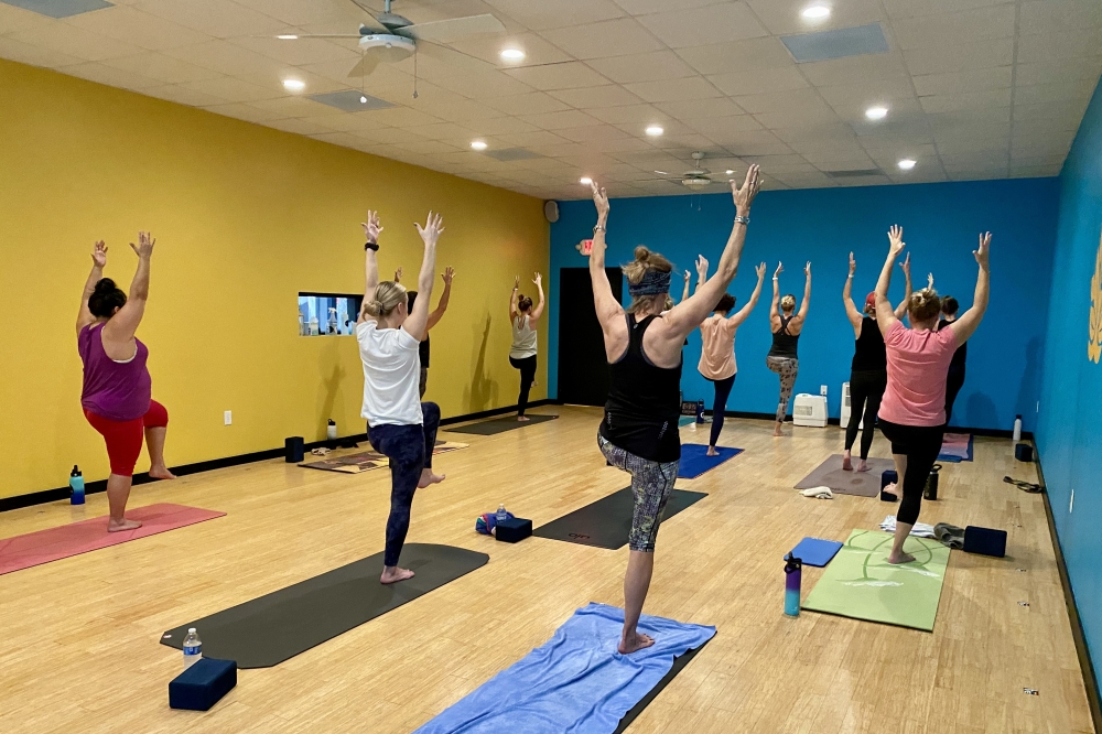 YogaOne Kingwood offers yoga classes and yoga merch including quality yoga mats for sale and for rent. (Courtesy YogaOne Kingwood)