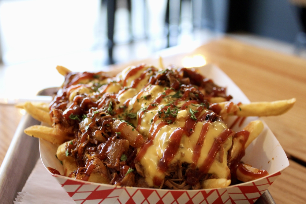 The brisket fries ($9.25) are a popular menu item served at Urban Skillet. (Jovanna Aguilar/ Community Impact)