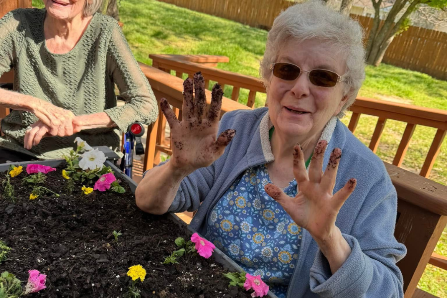 Senior in assisted living facility in Georgetown