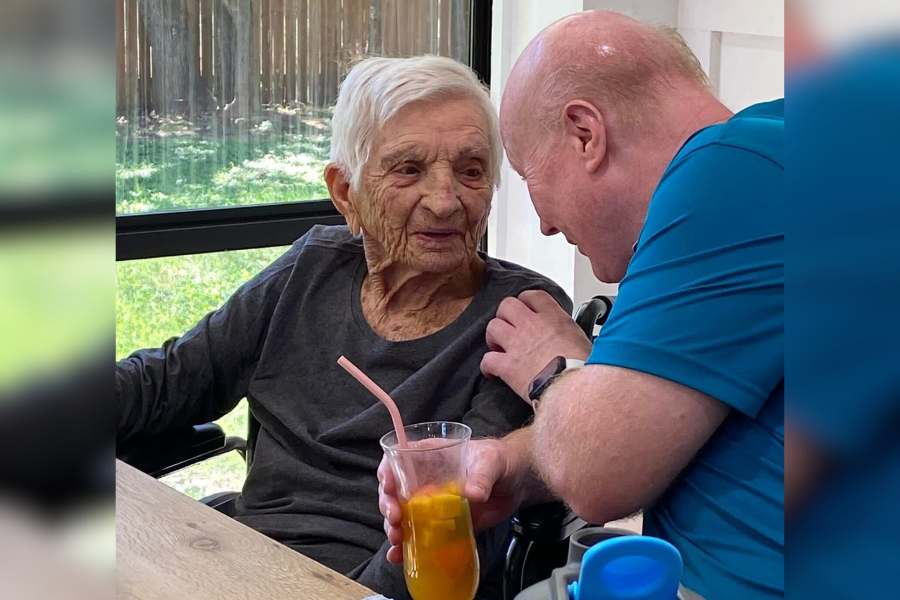 Person in dementia care facility in Georgetown