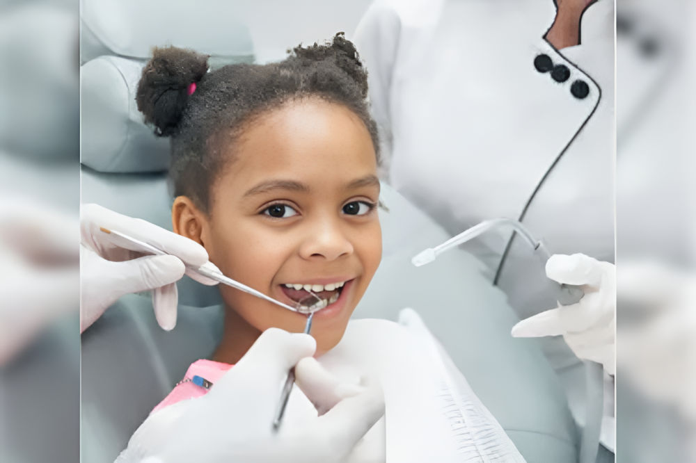 Kid at orthodontist in Austin